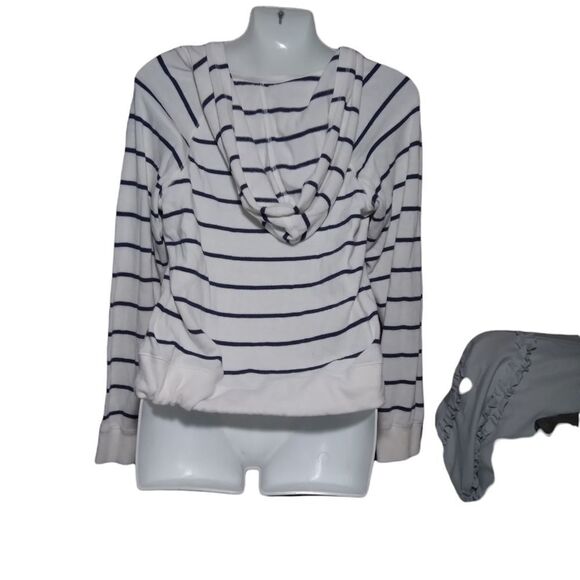 Roxy striped hoody with drawstring M - Picture 2 of 6